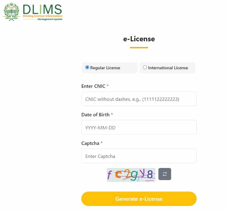 Regular Driving License